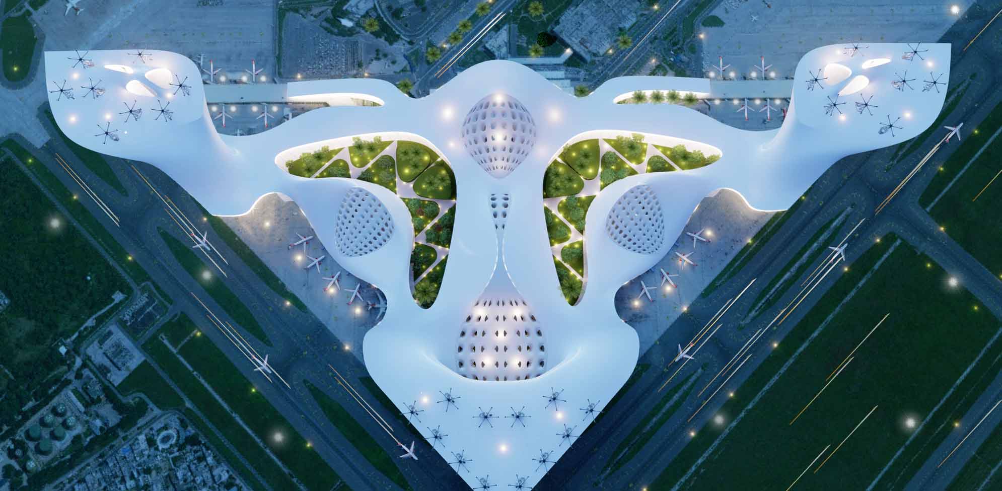 airports of the future, architect fentress competition, architecture design, atlanta city, bidens climate policies, carbon neutral, city design, climate change, design competition, design concepts, dusan sekulic, environmental architecture, extinction rebellion, fentress design competition, fiona greer, flying cars, flying pods, futuristic, futuristic design, green agreement, green architecture, green buildings, green design, hartfield international airport, HARTSFIELD-JACKSON ATLANTA INTERNATONAL DRIVE-IN AIRPORT 2100, India, Indira Ghandi Airport, innovation, innovative city design, Joe Biden, nikhil bang, over population, pods, politics, reimagining airports, student architects, sustainable design, sustainable goals, sustainable living, sustainable travel, The United Nations, traffic congestion, un green deal, unified transportation, united nations, united nations sustainable goals, year 2100, zero emission