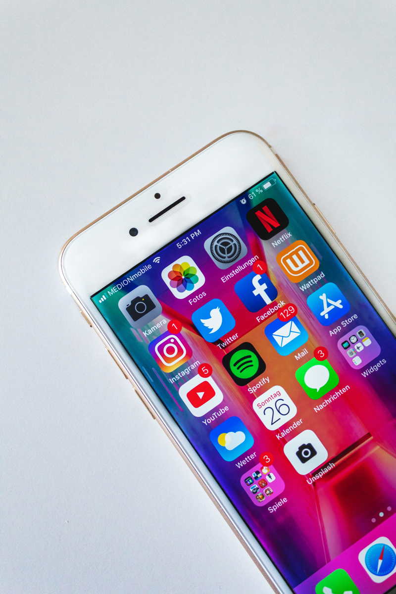 Mobile Phone Social Media Apps