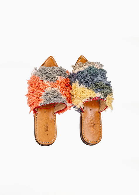 Recycled Carpet Sandals by Shuia Shuia
