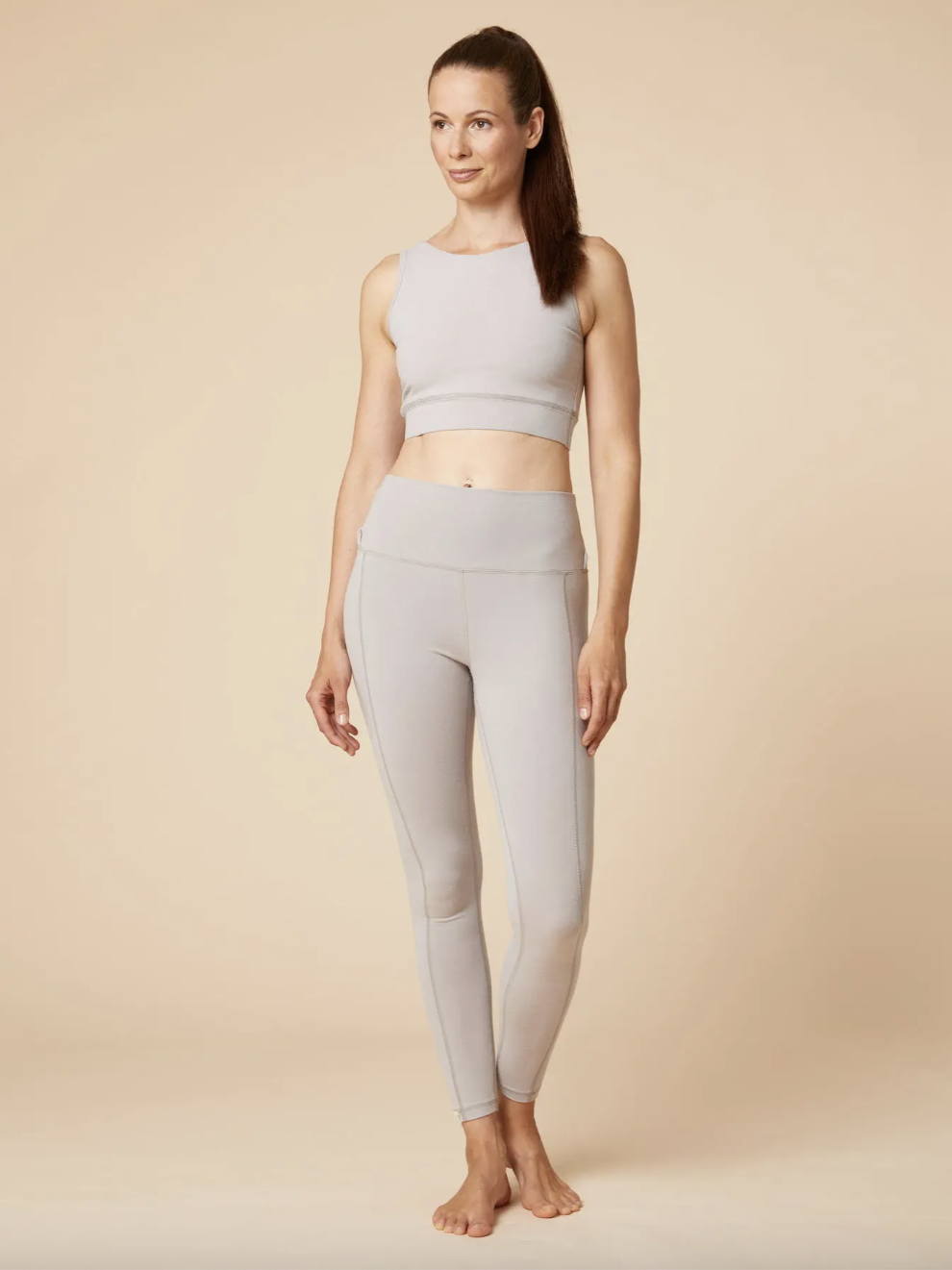 Model Wearing Chakrana Top and Leggings